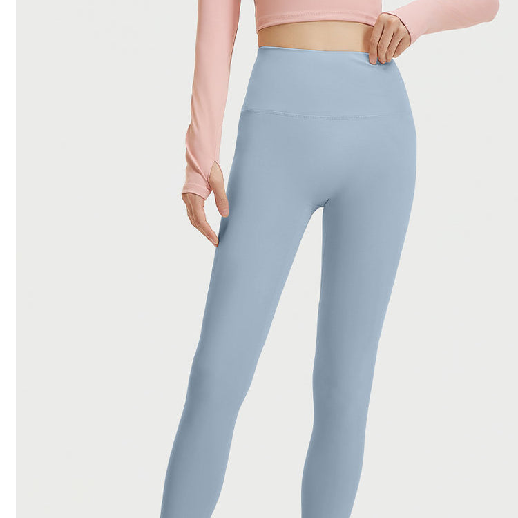 Sinceshe Yoga pants high waist hip lift high elastic nude running fitness pants