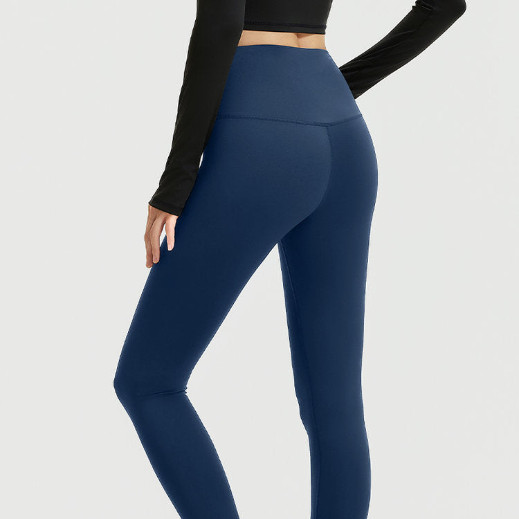 Sinceshe Yoga pants high waist hip lift high elastic nude running fitness pants
