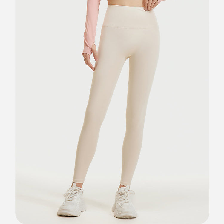 Sinceshe Yoga pants high waist hip lift high elastic nude running fitness pants