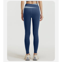 Sinceshe Splicing yoga pants high waist hip lift fitness elastic trousers running pants