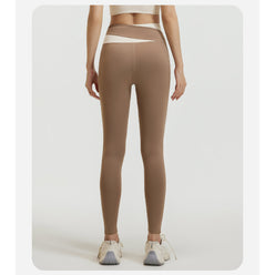 Sinceshe Splicing yoga pants high waist hip lift fitness elastic trousers running pants
