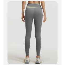 Sinceshe Splicing yoga pants high waist hip lift fitness elastic trousers running pants