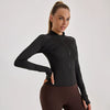 Sinceshe Zipper sports jacket stretch tight sports top yoga clothes women