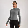 Sinceshe Zipper sports jacket stretch tight sports top yoga clothes women