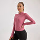 Sinceshe Zipper sports jacket stretch tight sports top yoga clothes women