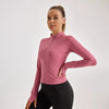 Sinceshe Zipper sports jacket stretch tight sports top yoga clothes women