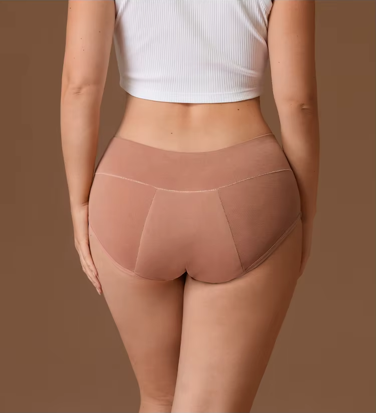 Seamless Organic Cotton Period Underwear 4-Layer Leak-Proof Protection