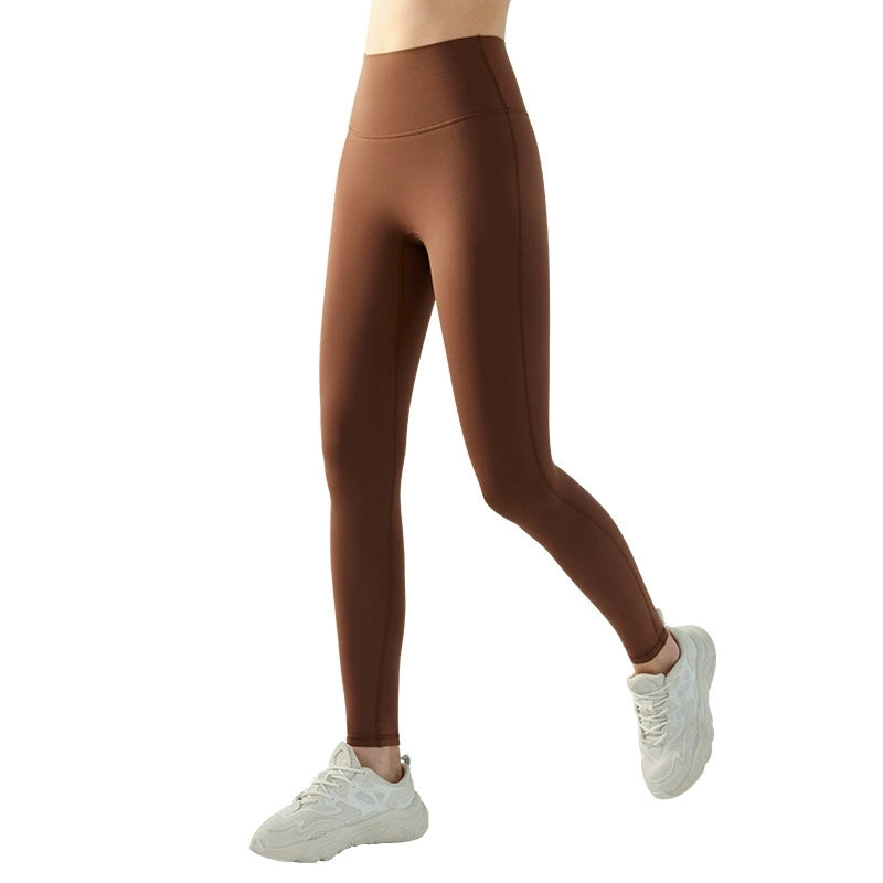 Sinceshe Fleece yoga pants women's high elastic thin velvet sports leggings