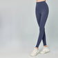 Sinceshe High Waist Hip Lift Sports Leggings Reflective Printed Peach Hip Yoga Pants