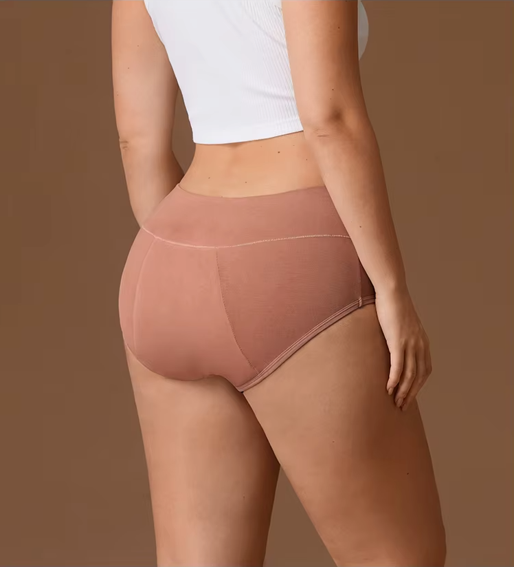 Seamless Organic Cotton Period Underwear 4-Layer Leak-Proof Protection