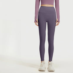 Sinceshe Yoga pants high waist hip lift high elastic nude running fitness pants