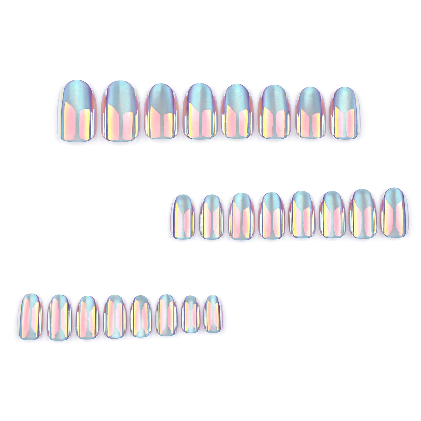 Aurora cat eyes short False Nail