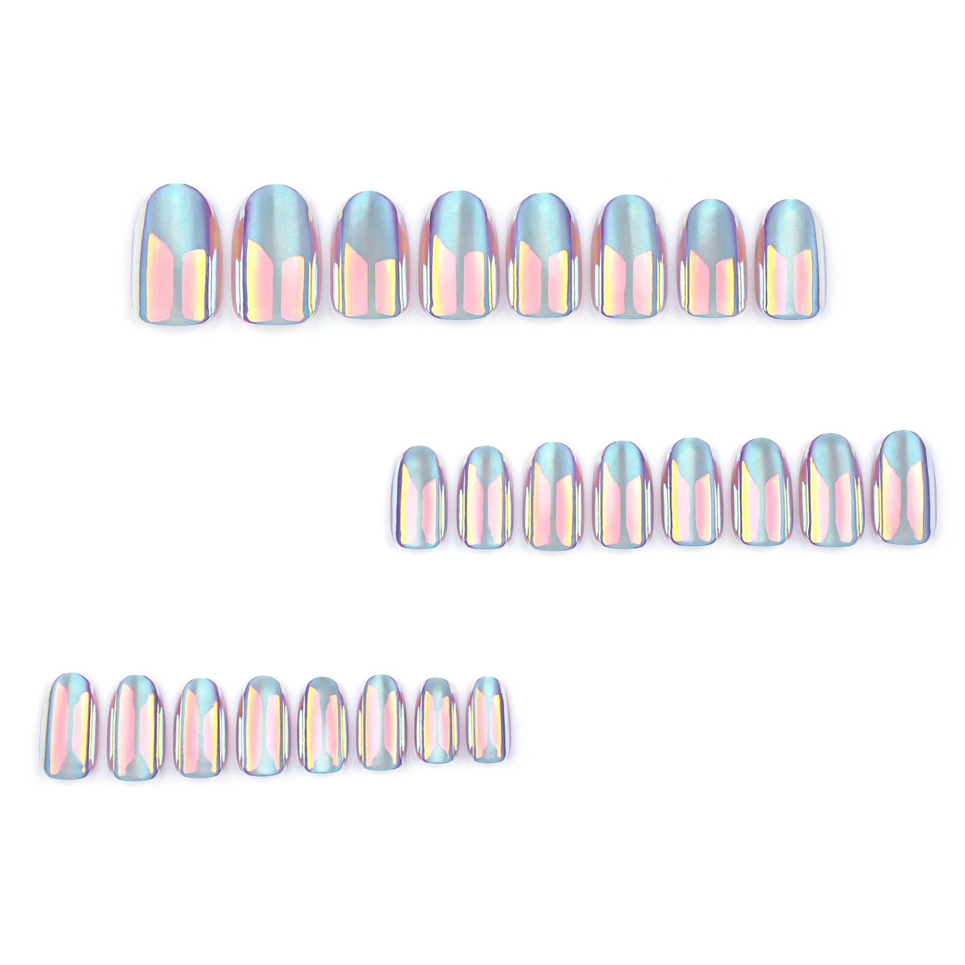 Aurora cat eyes short False Nail