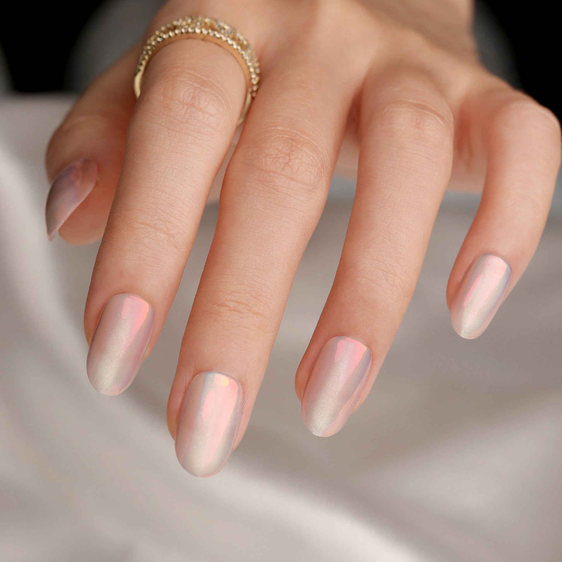 Aurora cat eye False Nail