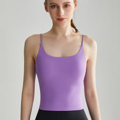 Sinceshe fitness suspenders yoga vest women's chest pad integrated shock-proof bacteriostatic thin shoulder sports underwear