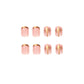 Christmas French gold thread bow False Nail