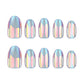 Aurora cat eyes short False Nail