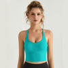 Sinceshe Sports Sling Vest Women's Outer Wear Integrated Fixed Chest Pad Fitness Shockproof Cross Yoga