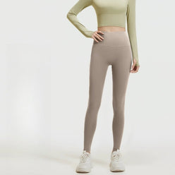 Sinceshe Yoga pants high waist hip lift high elastic nude running fitness pants