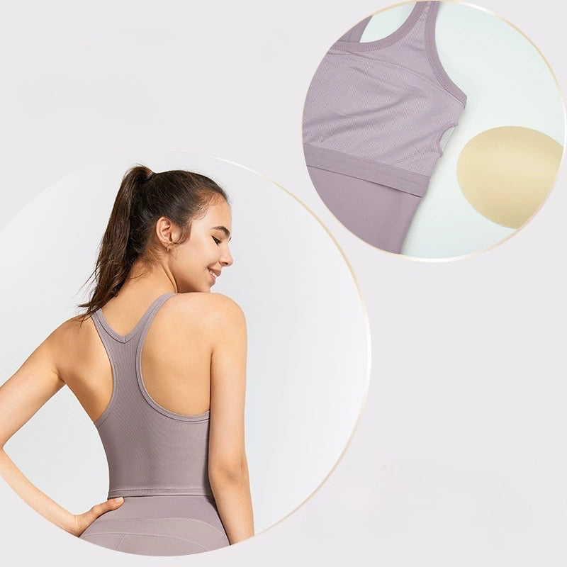 Sinceshe Sports underwear tight backless yoga clothes vest
