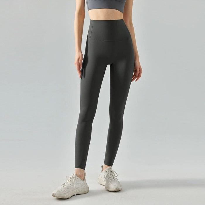 Sinceshe Tight Yoga Pants Thin Composite High Waist Belly High Elastic Breathable