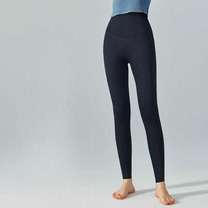 Sinceshe High Waist Hip Lift Sports Leggings Reflective Printed Peach Hip Yoga Pants