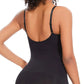 Seamless Black Thong Shapewear Swimsuit Bodysuit