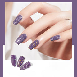 Crack glue nail polish gel