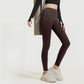 Sinceshe Yoga pants high waist hip lift high elastic nude running fitness pants