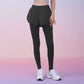 Sinceshe Fake two-piece sports leggings pocket pants nude fitness trousers high waist hip yoga pants women